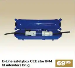 Bauhaus E-Line safetybox CEE stor IP44 til udendørs brug tilbud