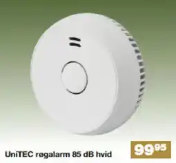 Bauhaus UniTEC røgalarm 85 dB hvid tilbud