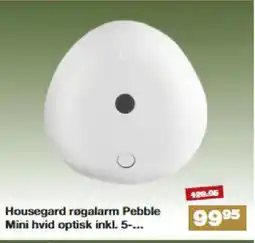 Bauhaus Housegard røgalarm Pebble Mini hvid optisk inkl. 5 tilbud