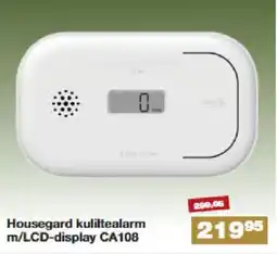 Bauhaus Housegard kuliltealarm m/LCD-display CA108 tilbud