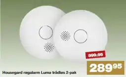 Bauhaus Housegard røgalarm Luma trådløs tilbud