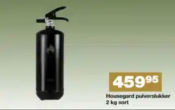 Bauhaus Housegard pulverslukker sort tilbud