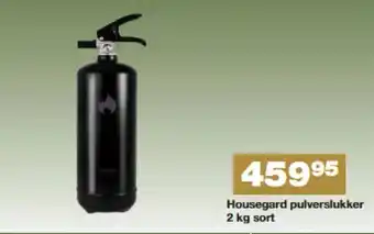 Bauhaus Housegard pulverslukker sort tilbud