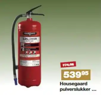 Bauhaus Housegaard pulverslukker . tilbud