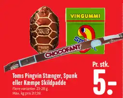 Min Købmand Toms Pingvin Stænger, Spunk eller Kæmpe Skildpadde tilbud