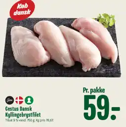 Min Købmand Gestus Dansk Kyllingebrystfilet tilbud