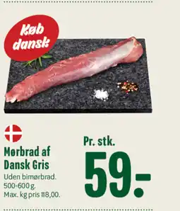 Min Købmand Mørbrad af Dansk Gris tilbud