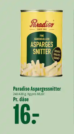 Min Købmand Paradiso Aspargessnitter tilbud
