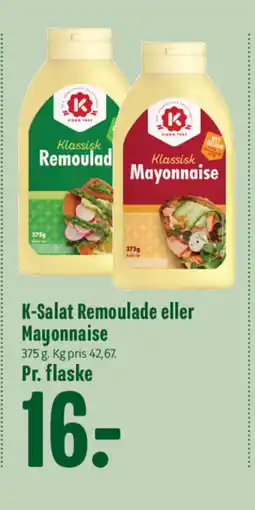 Min Købmand K-Salat Remoulade eller Mayonnaise tilbud