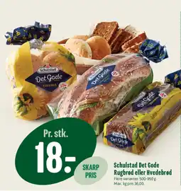 Min Købmand Schulstad Det Gode Rugbrød eller Hvedebrød tilbud