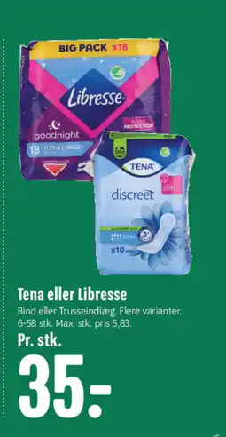 Min Købmand Tena eller Libresse tilbud