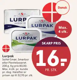 SPAR Lurpak tilbud