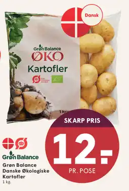 SPAR Grøn Balance Danske Økologiske Kartofler tilbud