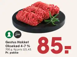 SPAR Gestus Hakket Oksekød 4-7 % tilbud