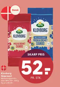 SPAR Arla Klovborg Skæreost tilbud