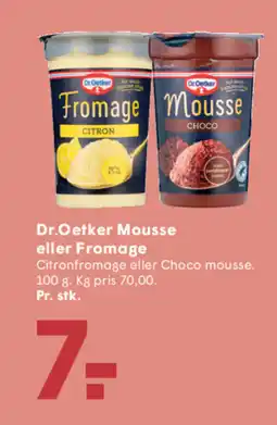 SPAR Dr.Oetker Mousse eller Fromage tilbud