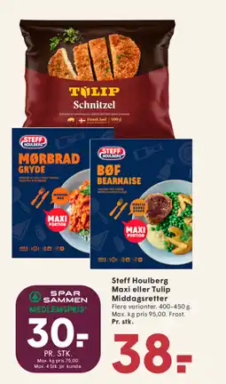 SPAR Steff Houlberg Maxi eller Tulip Middagsretter tilbud