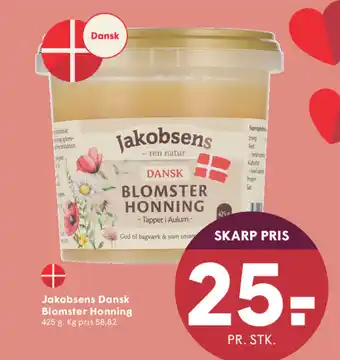 SPAR Jakobsens Dansk Blomster Honning tilbud
