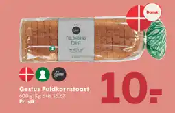 SPAR Gestus Fuldkornstoast tilbud