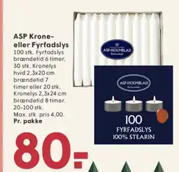 SPAR ASP Krone- eller Fyrfadslys tilbud