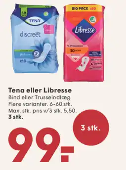 SPAR Tena eller Libresse tilbud
