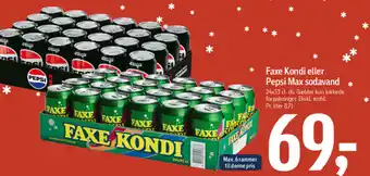 Faxe Kondi eller Pepsi Max sodavand