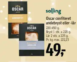 Føtex Salling Oscar confiteret andebryst eller -lår tilbud