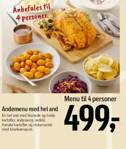 Føtex Andemenu med hel and tilbud