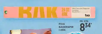 FIXA Bagepapir i ark