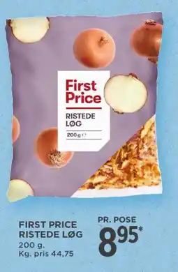 MENY FIRST PRICE Ristede løg tilbud