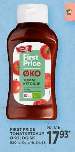 MENY FIRST PRICE Tomatketchup økologisk tilbud