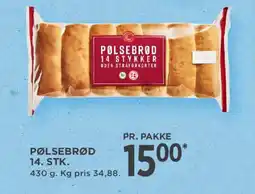 MENY Pølsebrød 14. stk. tilbud