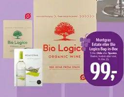Føtex Montgras Estate eller Bio Logico Bag-in-Box tilbud