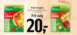 Føtex Knorr lasagne tilbud