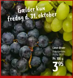 Føtex Løse druer tilbud
