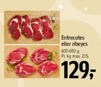 Føtex Entrecotes eller ribeyes tilbud