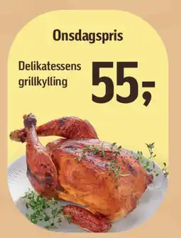 Føtex Delikatessens grillkylling tilbud