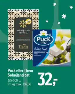 Føtex Puck eller Them Søhøjland ost tilbud