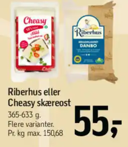 Føtex Riberhus eller Cheasy skæreost tilbud