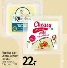 Føtex Riberhus eller Cheasy skiveost tilbud