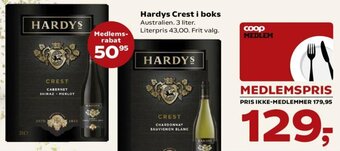 SuperBrugsen Hardys Crest i Boks tilbud