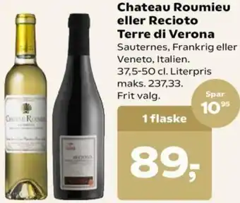 Chateau Roumieu Eller Recioto Terre Di Verona