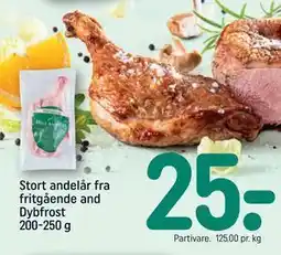 REMA 1000 Stort andelår fra fritgående and Dybfrost 200-250 g, DKK 25 tilbud