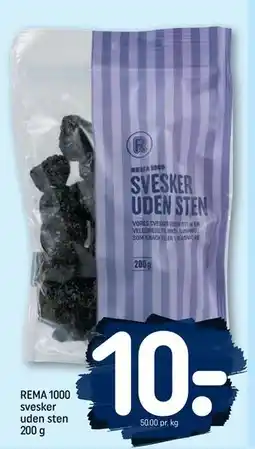 REMA 1000 REMA 1000 svesker uden sten 200 g, DKK 10 tilbud