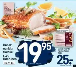 REMA 1000 Dansk ovnklar flæskesteg Uden ben, DKK 19.95 tilbud