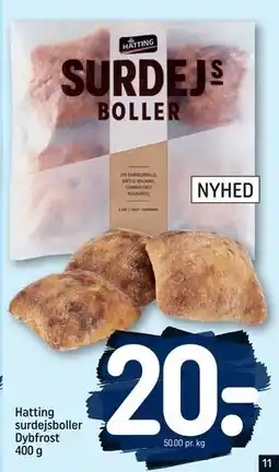 REMA 1000 Hatting surdejsboller Dybfrost 400 g, DKK 20 tilbud