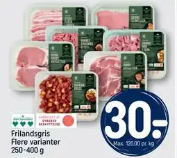 REMA 1000 Frilandsgris Flere varianter 250-400 g, DKK 30 tilbud