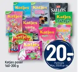 REMA 1000 Katjes poser 160-200 g, DKK 20 tilbud