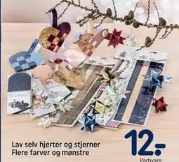 REMA 1000 Lav selv hjerter og stjerner Flere farver og mønstre, DKK 12 tilbud