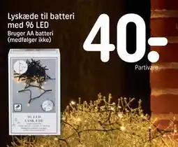 REMA 1000 Lyskæde til batteri med 96 LED, DKK 40 tilbud